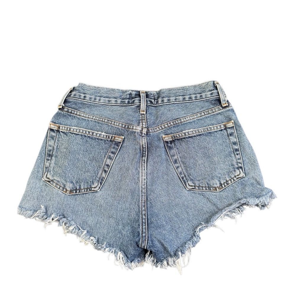 Agolde x Revolve Women's Cutoff Organic Denim Jean Shorts Size 24 - Picture 7 of 8